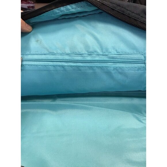 Gaiam Metro Storage Case w/ Bungee Bottom Black/Blue Logo Gym Yoga Bag 🩵 - Picture 3 of 3